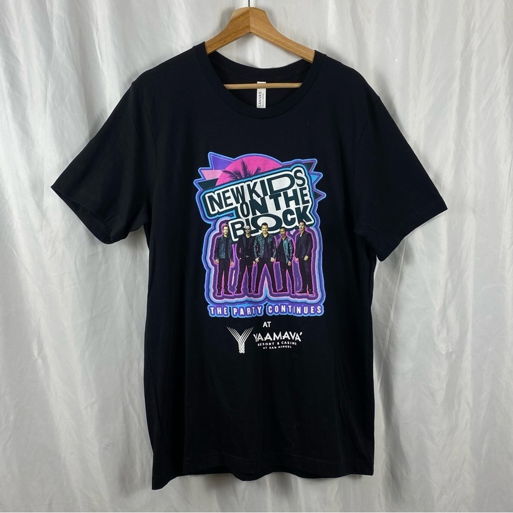Bella + Canvas New Kids on the Block Band Graphic T-Shirt At Yaamava Size Large
